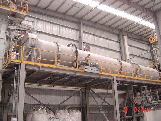 5000kg مسحوق مجفف آلة دوارة الهواء الساخن