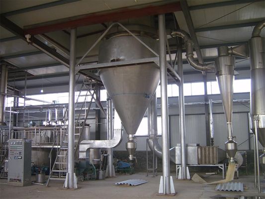 الفولاذ المقاوم للصدأ الكيميائية 1000kg / h مجفف الرش الصناعي