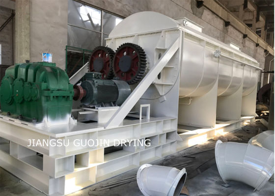مجفف برغي ذو شفرة مجوفة من الكربون المنشط 37KW مع منطقة نقل الحرارة 68M2