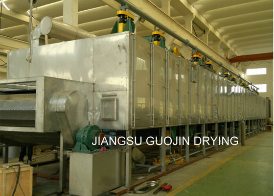 5.5KW 25M2 ناقل الحزام الشبكي مجفف لمعالجة المواد الغذائية
